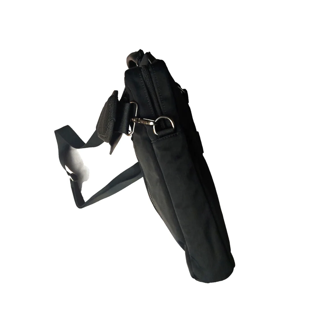 NWT Alfani Mens Nylon Briefcase Bag Black ONE SIZE